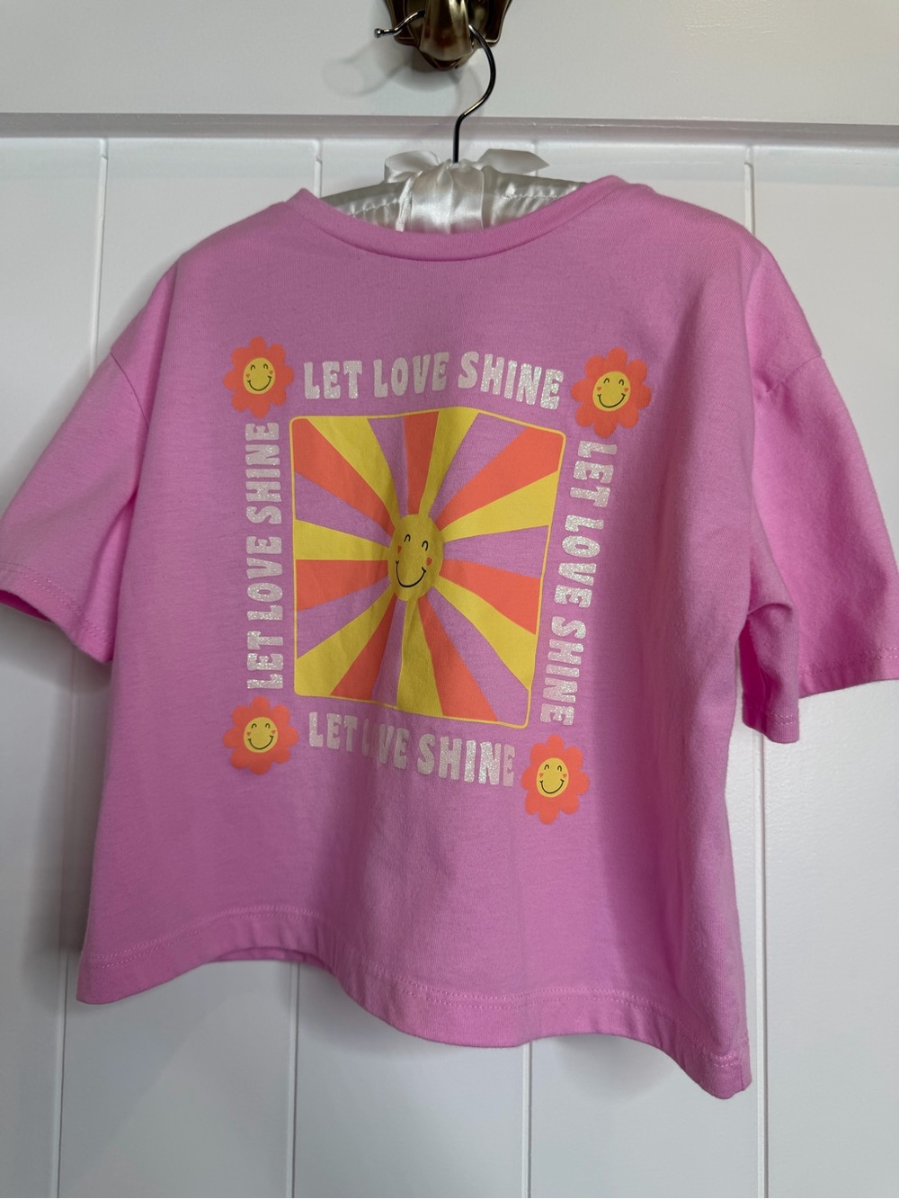 Garanimals Pink Graphic Tee with Sunshine "Let Love Shine"
